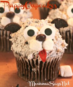 Cute Kitty and Puppy Cupcakes