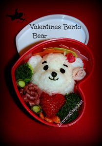 cute Valentines Bento Bear